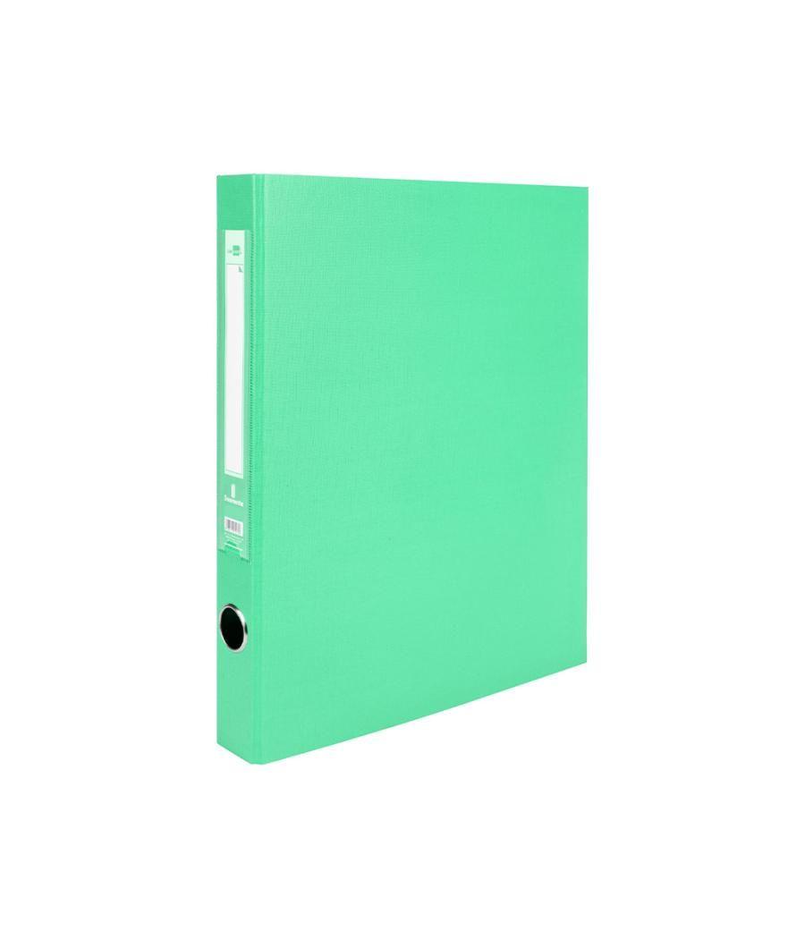 Modulo liderpapel 3 archivadores folio 2 anillas mecanismo de palanca 52mm verde pastel