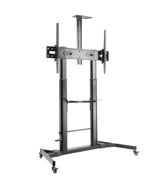 Soporte de pie inclinable con ruedas y manivela aisens ft100te-171 para tv 60-100'/ hasta 100kg