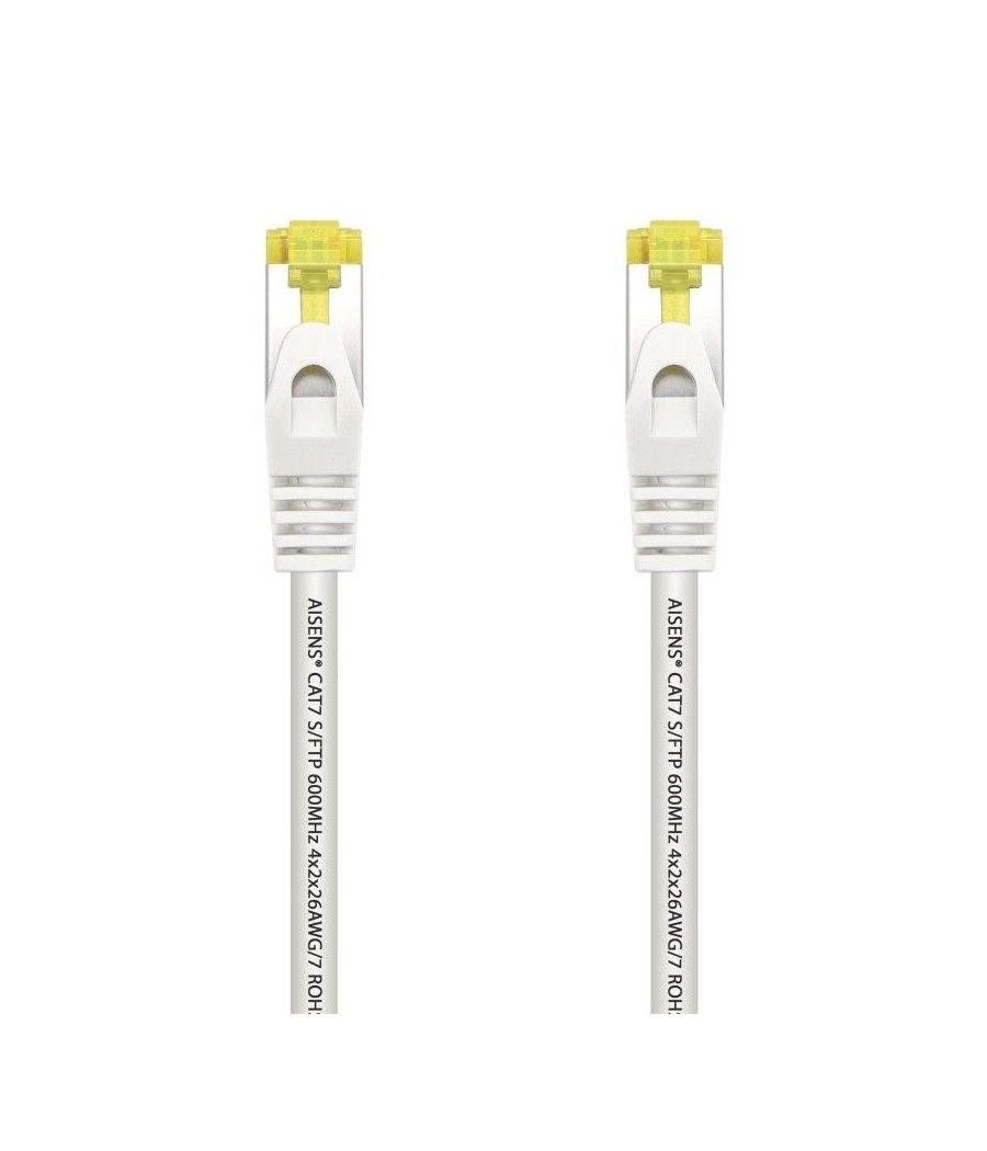 Cable de Red RJ45 SFTP Aisens A146-0489 Cat.7/ 50cm/ Blanco - Imagen 1