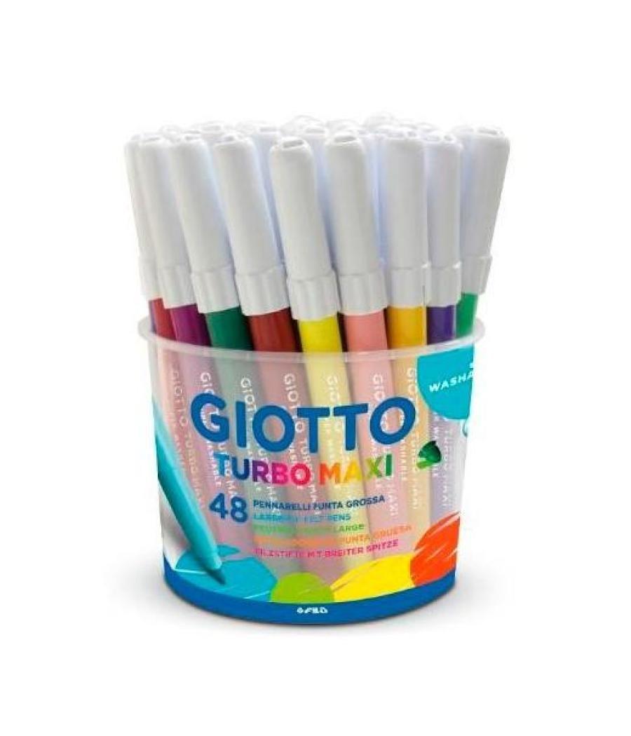 Giotto rotuladores turbo maxi bote 48 colores surtidos