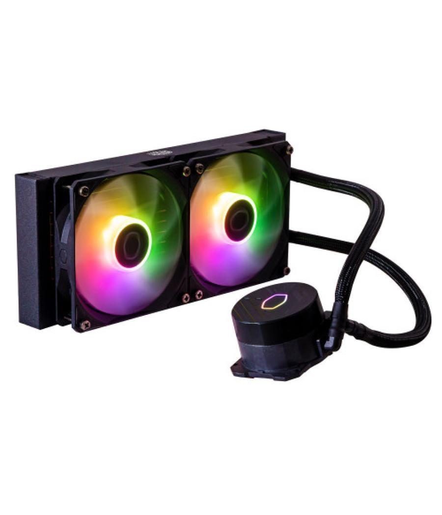 Cooler master masterliquid 240l core argb carcasa del ordenador, procesador kit de refrigeración líquida 12 cm negro