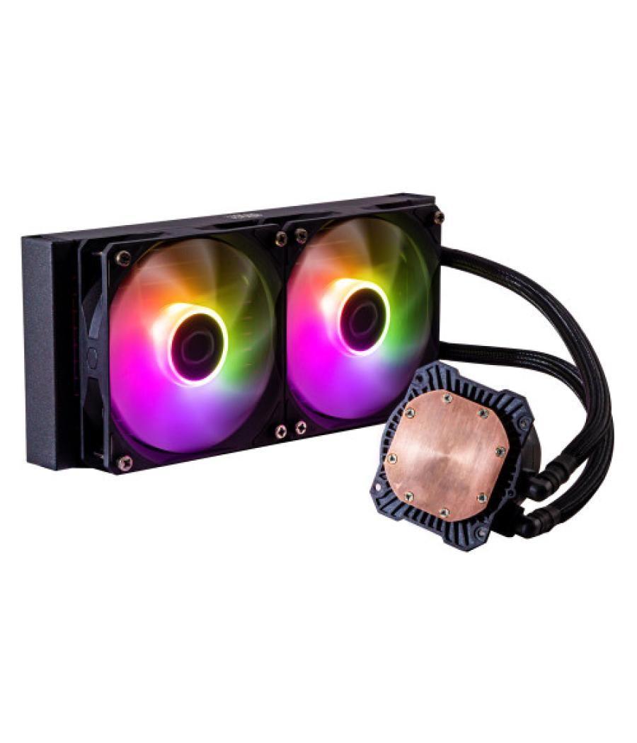 Cooler master masterliquid 240l core argb carcasa del ordenador, procesador kit de refrigeración líquida 12 cm negro