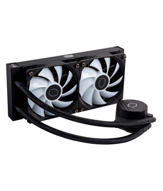 Cooler master masterliquid 240l core argb carcasa del ordenador, procesador kit de refrigeración líquida 12 cm negro