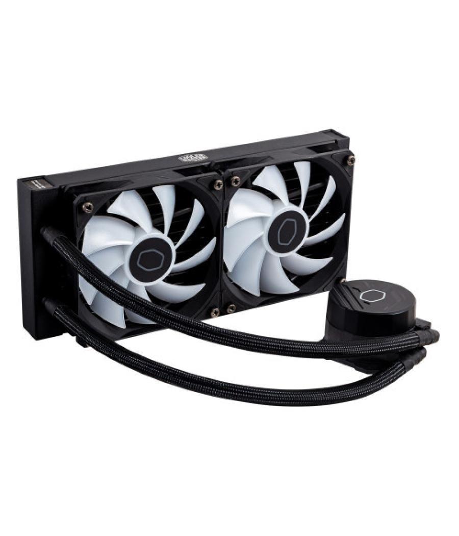 Cooler master masterliquid 240l core argb carcasa del ordenador, procesador kit de refrigeración líquida 12 cm negro