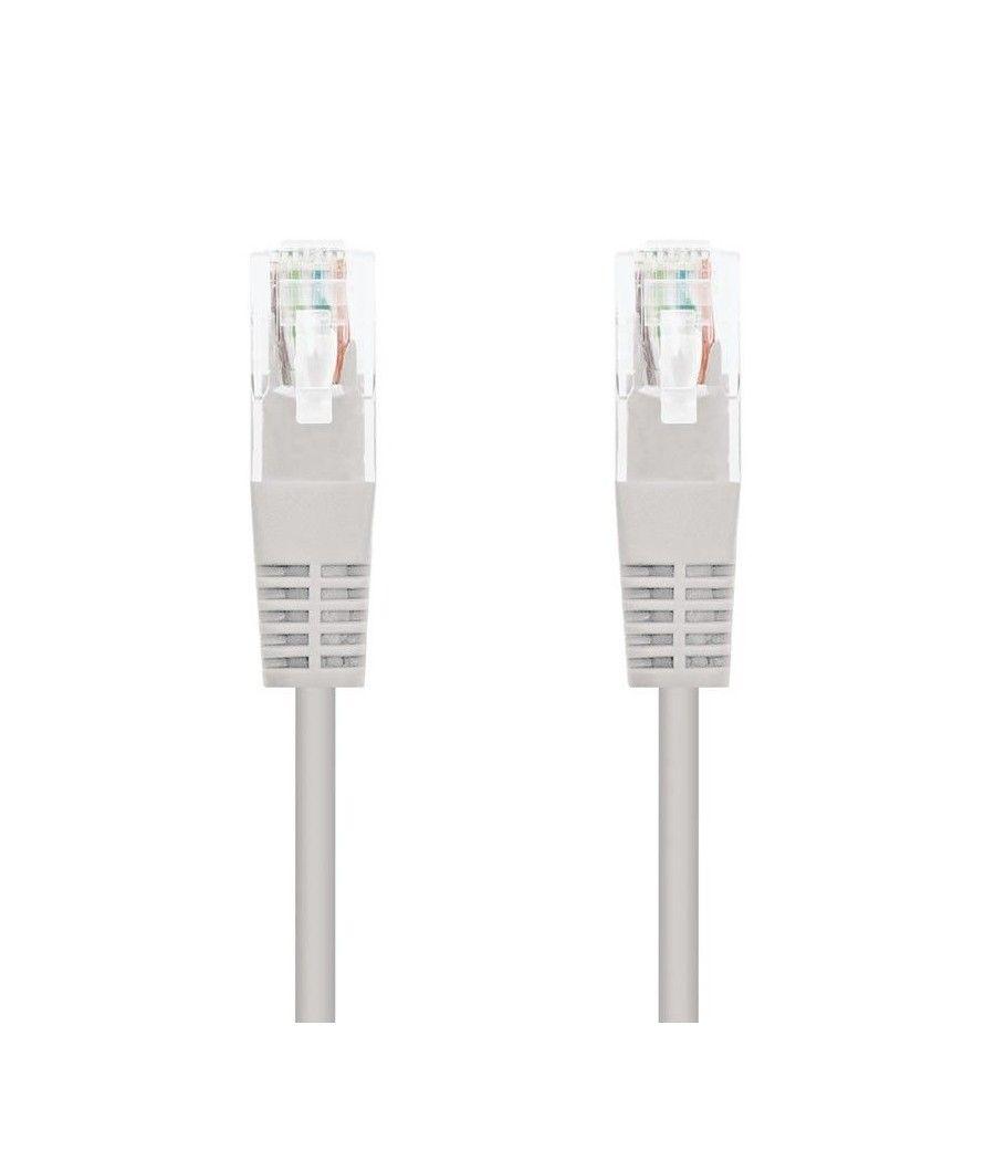 Cable de Red RJ45 UTP Nanocable 10.20.1301 Cat.6/ 1m/ Gris - Imagen 1