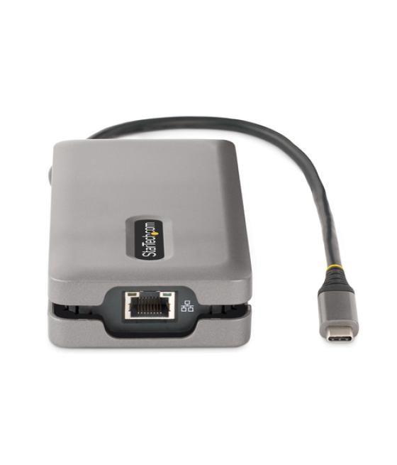StarTech.com Adaptador Multipuertos USB-C - HDMI/DP 4K a 60Hz - Hub Ladrón USB de 3 Puertos - Power Delivery de Paso de 100W - G