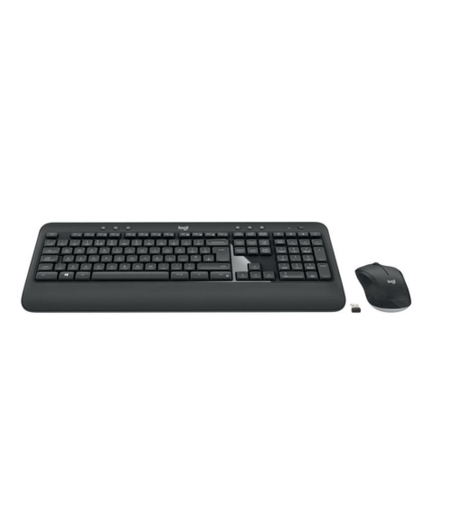 Logitech Advanced MK540 teclado Ratón incluido USB AZERTY Francés Negro, Blanco