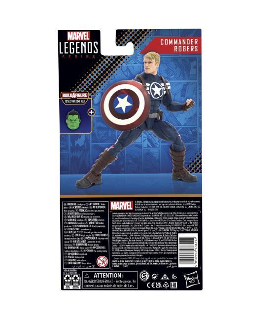 Figura hasbro marvel legends series comandante rogers