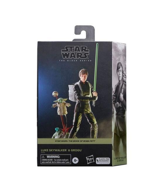 Figura hasbro star wars the black series luke skywalker & grogu