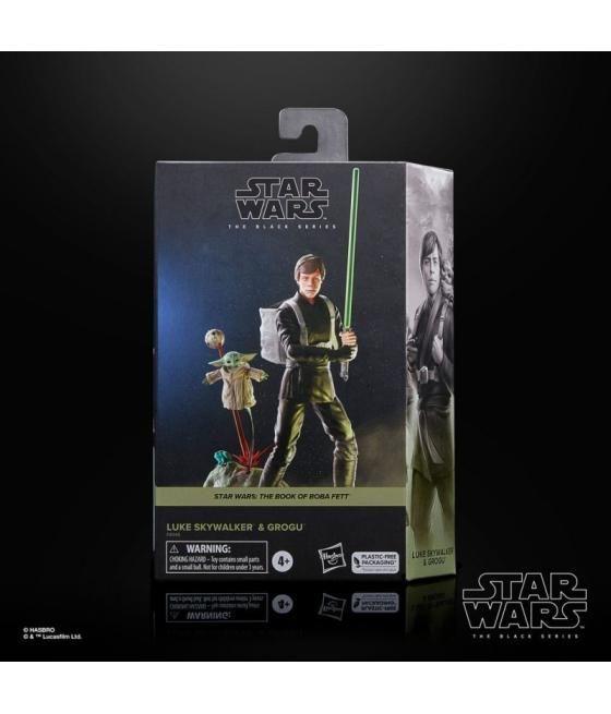 Figura hasbro star wars the black series luke skywalker & grogu