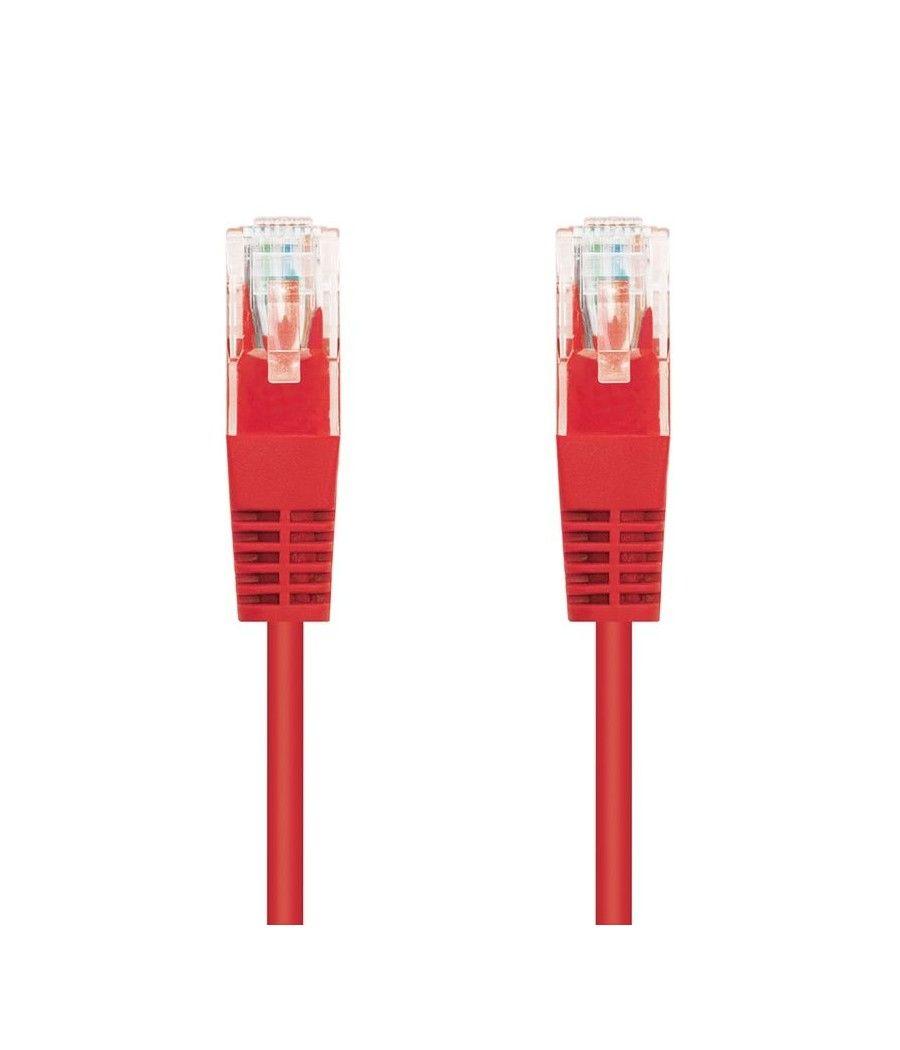 Cable de Red RJ45 UTP Nanocable 10.20.0402-R Cat.6/ 2m/ Rojo - Imagen 1