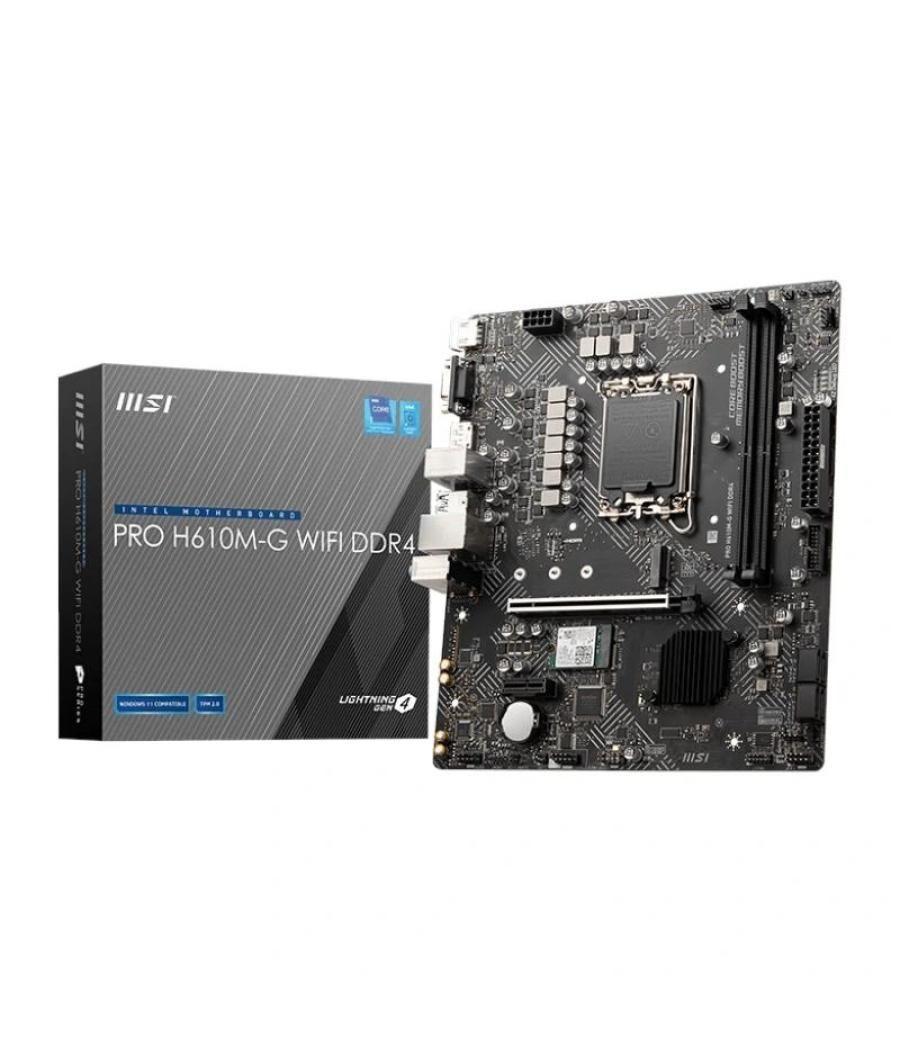 Msi placa base pro h610m-g wifi ddr4 matx 1700