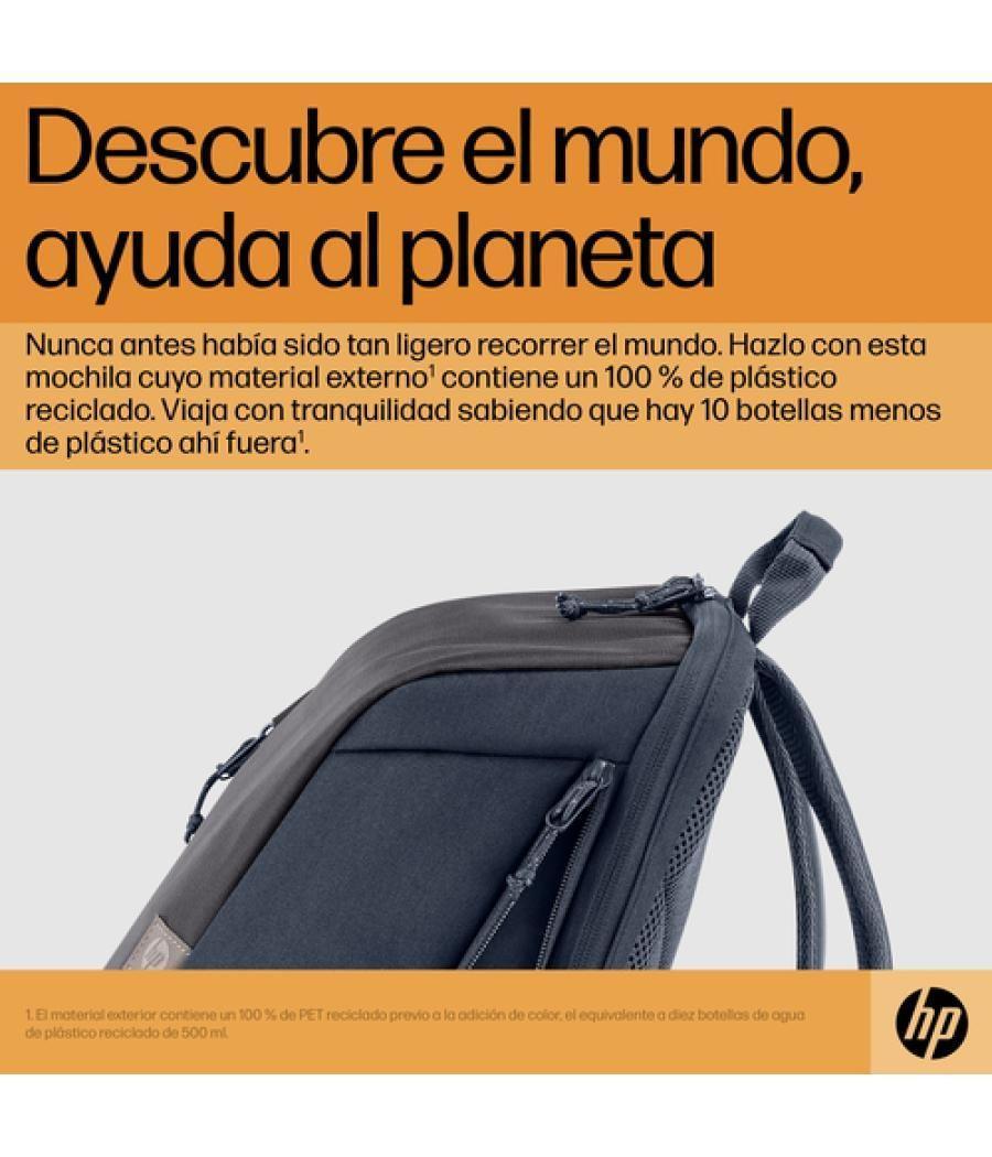 HP Mochila para portátil Travel de 15,6 pulgadas y 18 litros, color gris