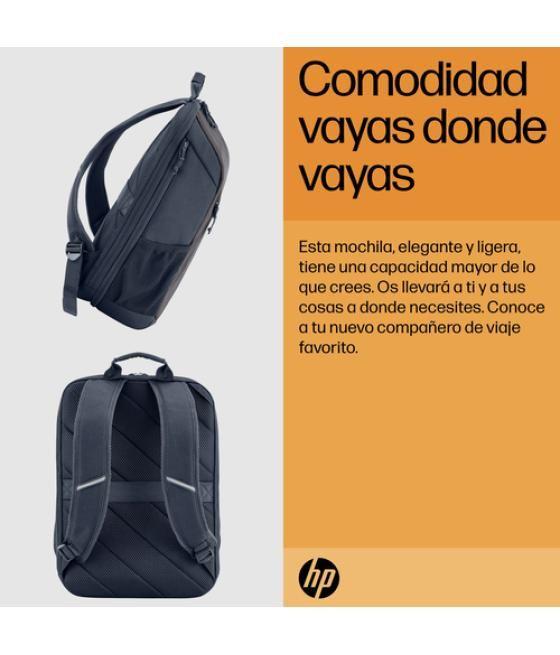 HP Mochila para portátil Travel de 15,6 pulgadas y 18 litros, color gris