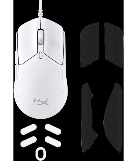 Hyperx pulsefire haste 2: ratón gaming (blanco)