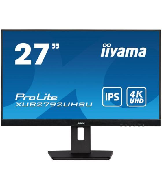 Iiyama prolite xub2792uhsu-b5 pantalla para pc 68,6 cm (27") 3840 x 2160 pixeles 4k ultra hd led negro