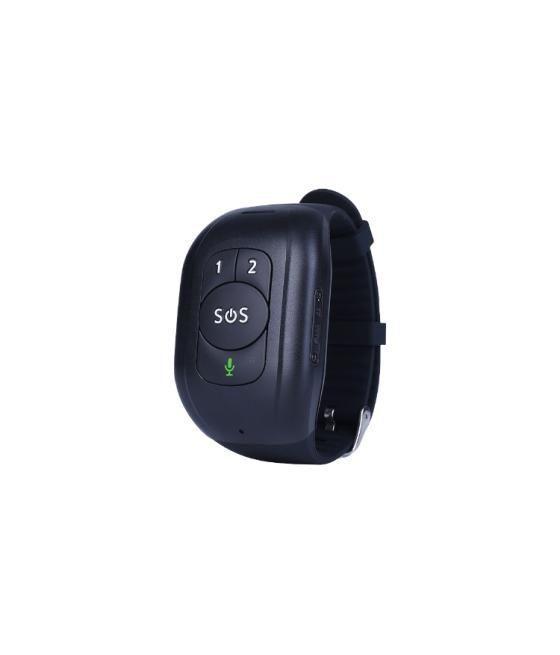 Pulsera para ancianos con sos 4g gps negro leotec