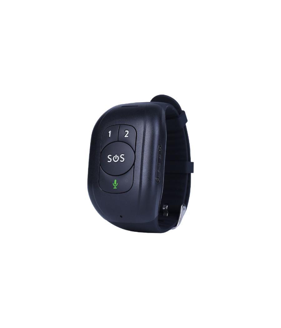 Pulsera para ancianos con sos 4g gps negro leotec