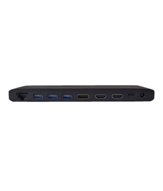 V7 DOCKUCPT3D base para portátil y replicador de puertos Alámbrico USB 3.2 Gen 2 (3.1 Gen 2) Type-C Negro