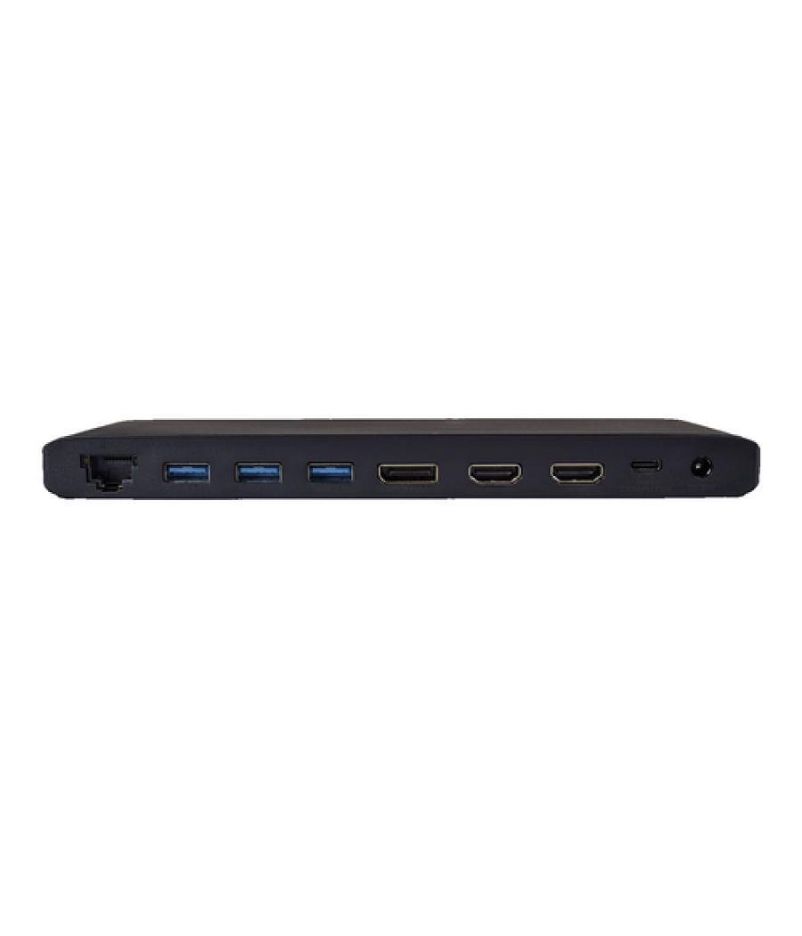 V7 DOCKUCPT3D base para portátil y replicador de puertos Alámbrico USB 3.2 Gen 2 (3.1 Gen 2) Type-C Negro