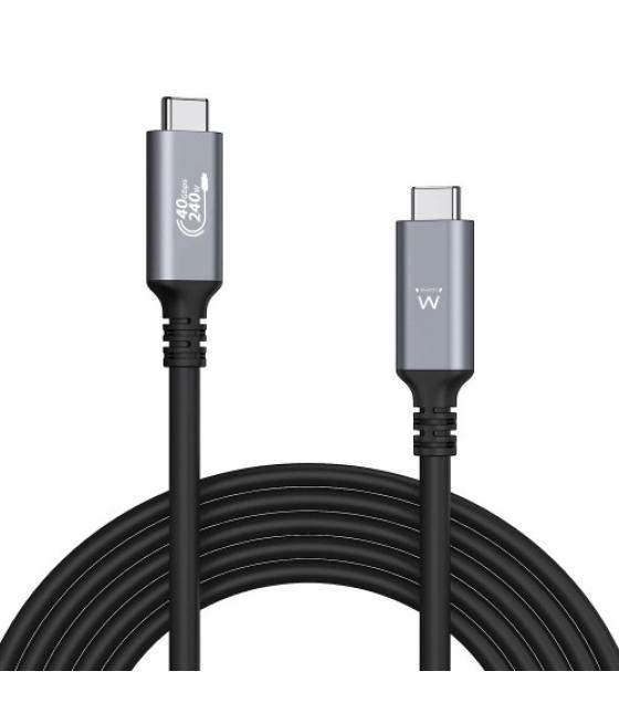 Ewent ec1070 cable usb 1 m usb4 gen 3x2 usb c negro