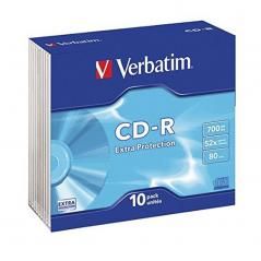 CD-R Verbatim Datalife 52X/ Estuche delgado-10uds - Imagen 1