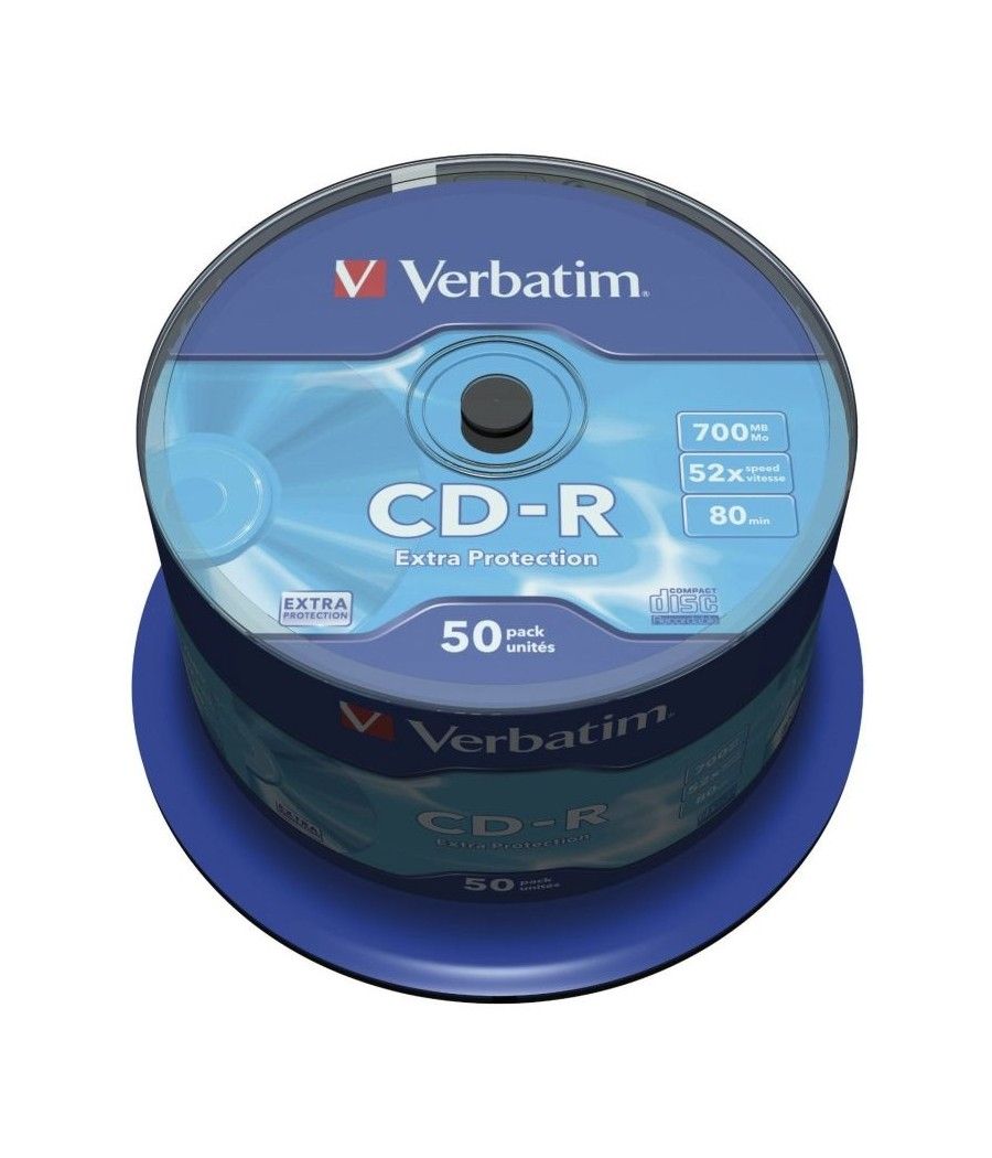 CD-R Verbatim Datalife 52X/ Tarrina-50uds - Imagen 1