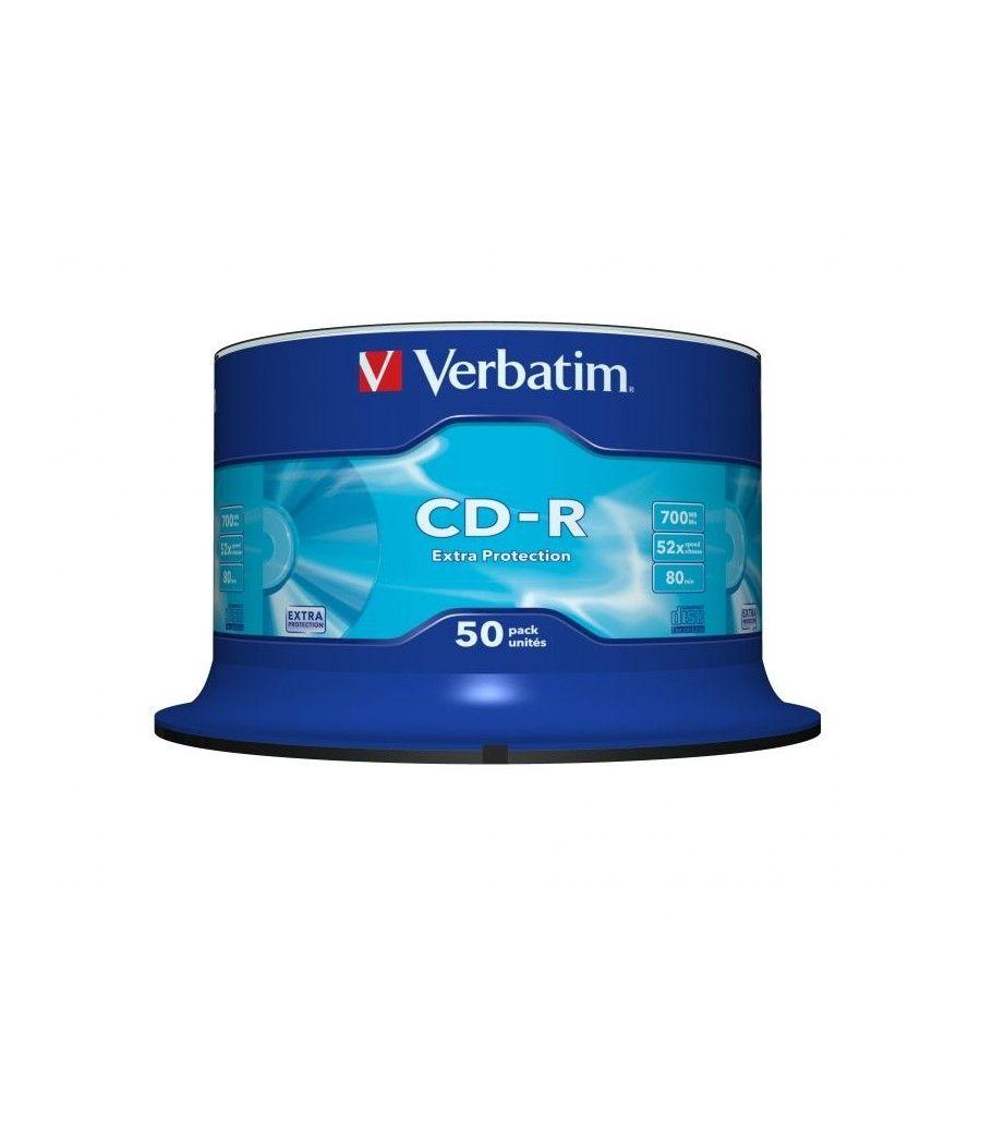 CD-R Verbatim Datalife 52X/ Tarrina-50uds - Imagen 2