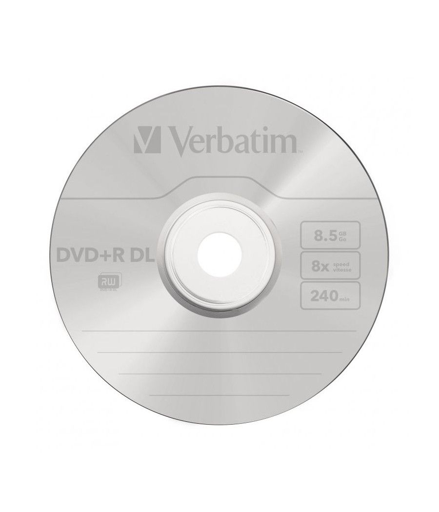 DVD+R Doble Capa Verbatim 8X/ Tarrina-25uds - Imagen 3