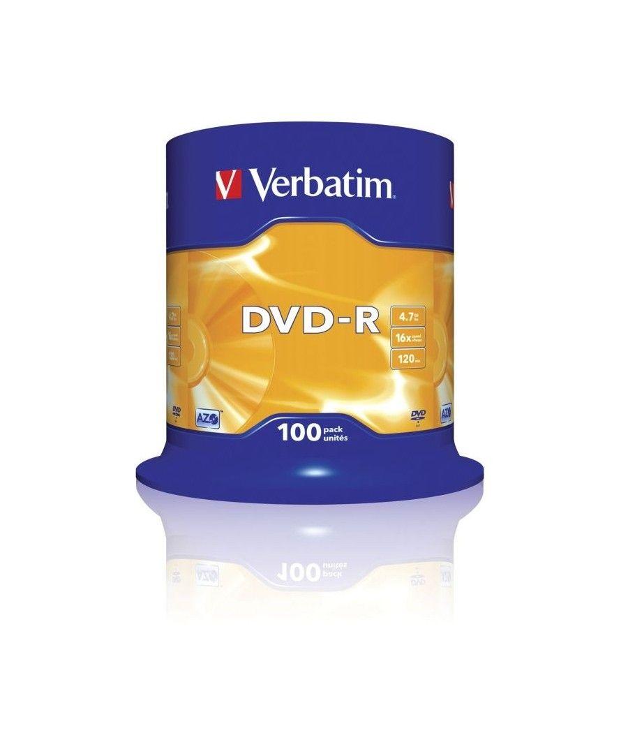 DVD-R Verbatim Advanced AZO 16X/ Tarrina-100uds - Imagen 1