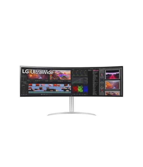 Lg 49wq95c-w led display 124,5 cm (49") 5120 x 1440 pixeles ultrawide dual quad hd plata