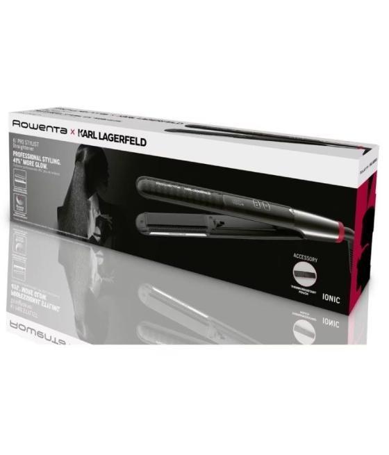 Plancha para el pelo rowenta sf466lf0 k/ pro stylist/ negra