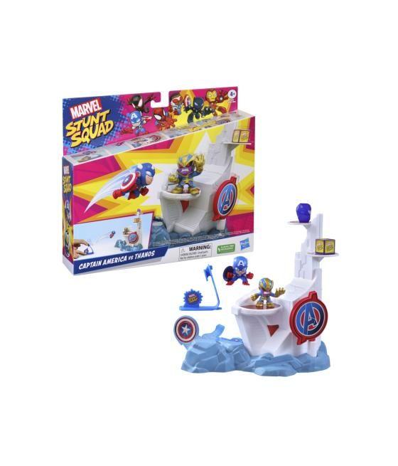 Set de juego hasbro marvel stunt squad tower smash