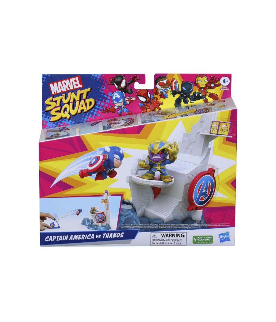 Set de juego hasbro marvel stunt squad tower smash