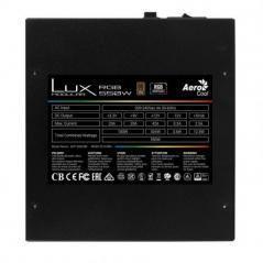 Fuente de Alimentación Aerocool LUX RGB 550M/ 550W/ Ventilador 12cm/ 80 Plus Bronze - Imagen 3