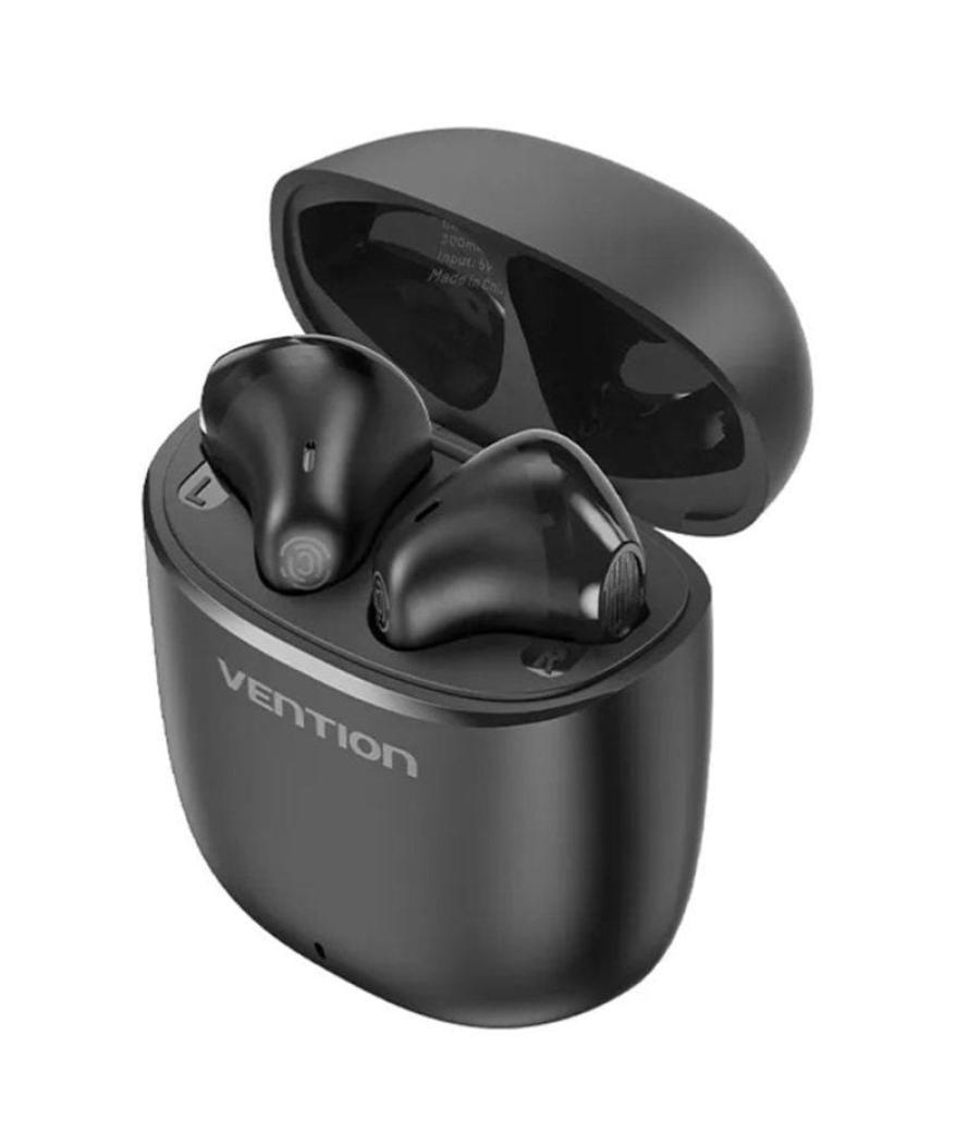 Auriculares bluetooth vention nbgb0 con estuche de carga/ autonomía 7h/ negros