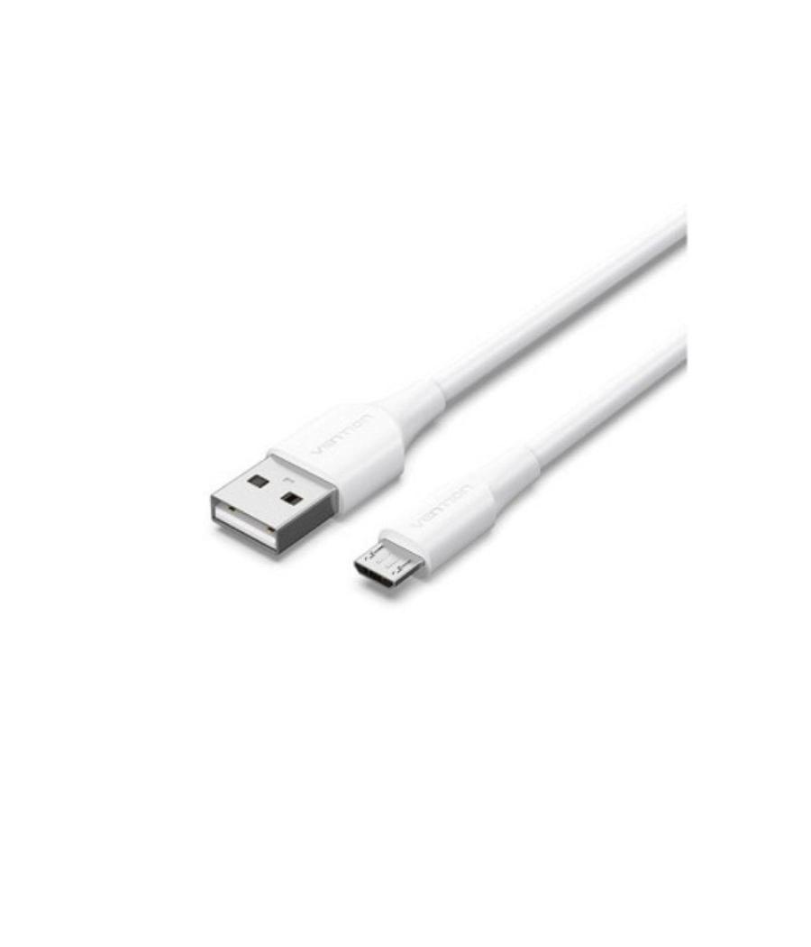 Cable usb 2.0 vention ctiwh/ usb macho - microusb macho/ 2m/ blanco