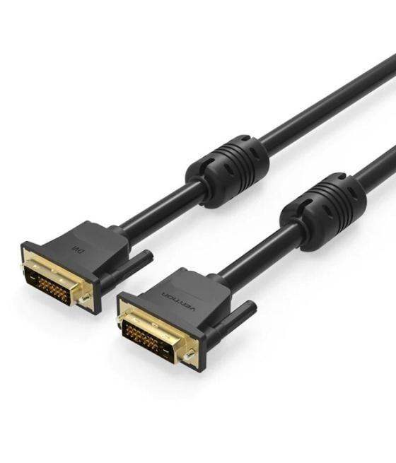 Cable dvi vention eaabf/ dvi-d macho - dvi-d macho/ 1m/ negro