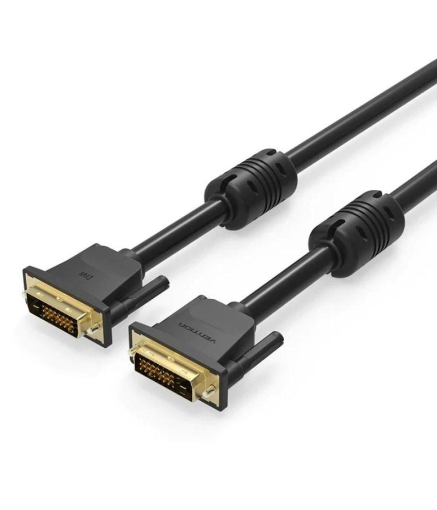 Cable dvi vention eaabf/ dvi-d macho - dvi-d macho/ 1m/ negro