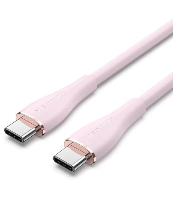 Cable usb 2.0 tipo-c vention tawpf/ usb tipo-c macho - usb tipo-c macho/ 1m/ rosa