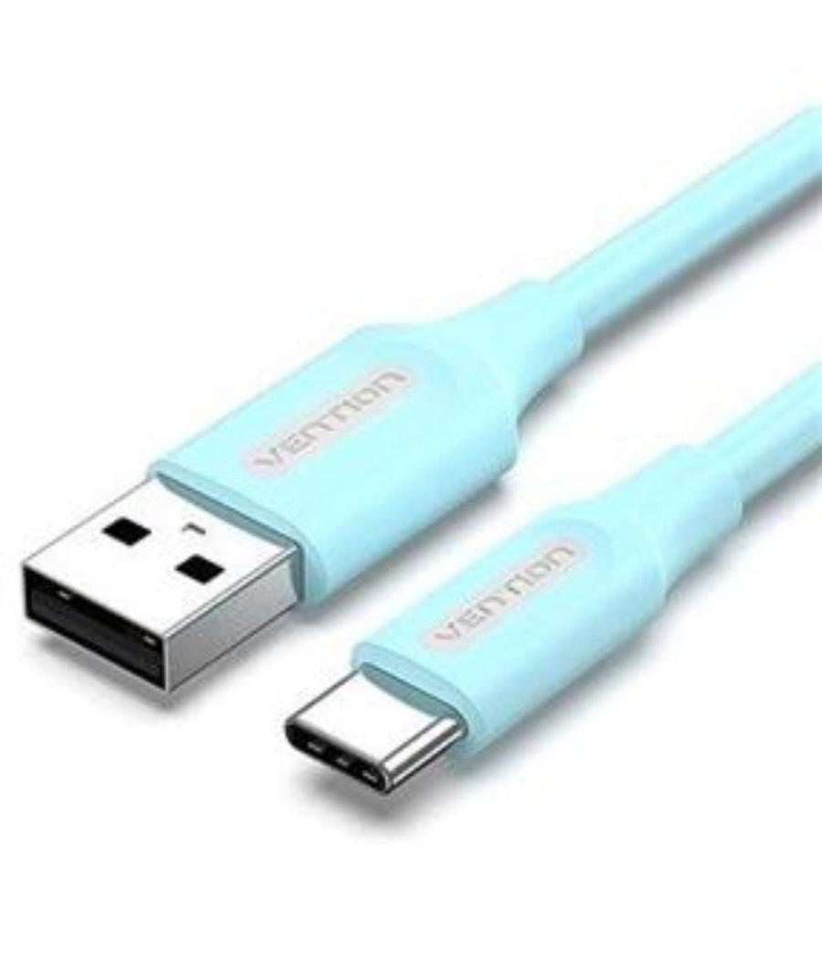 Cable usb 2.0 vention coksf/ usb tipo-c macho - usb macho/ 1m/ azul