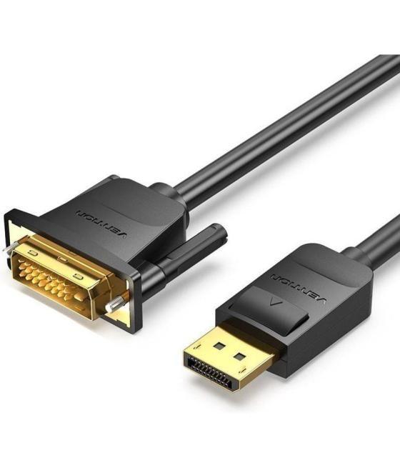 Cable conversor vention hafbf/ displayport macho - dvi macho/ 1m/ negro