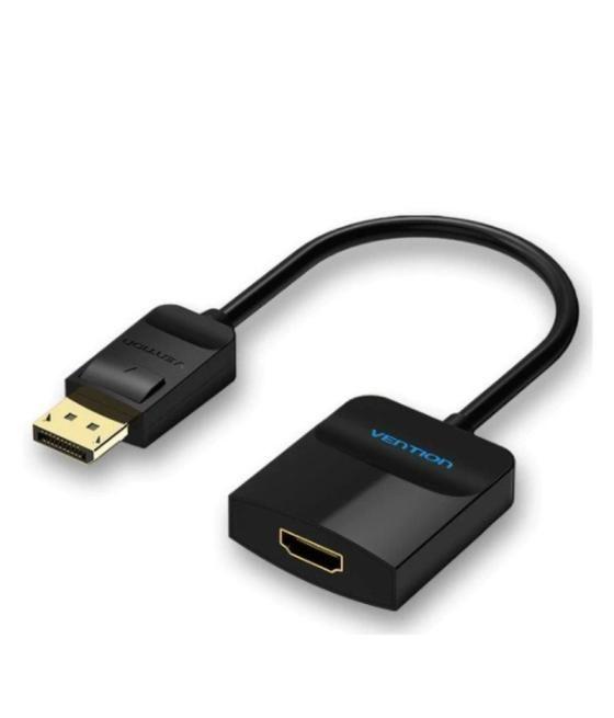 Cable conversor vention hbgbb/ displayport macho - hdmi hembra/ 15cm/ negro