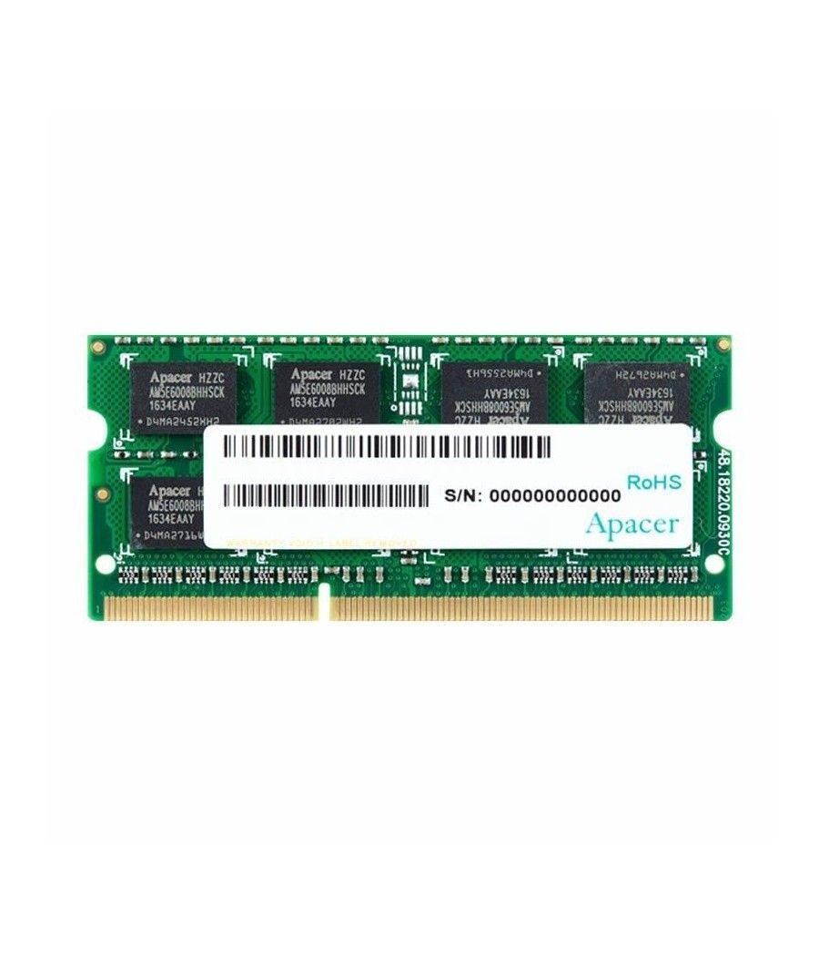 Memoria RAM Apacer 8GB/ DDR3L/ 1600MHz/ 1.35V/ CL11/ SODIMM - Imagen 1