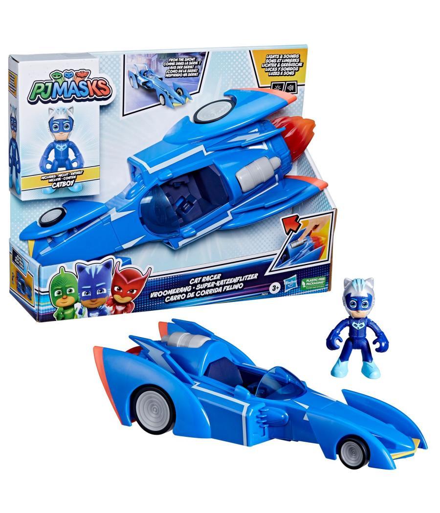 Figura hasbro gatomovil pj masks power heroes - súper gato - móvil