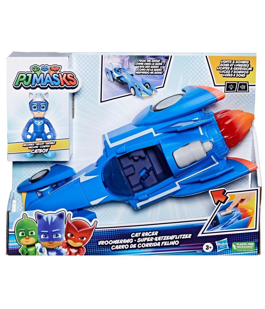 Figura hasbro gatomovil pj masks power heroes - súper gato - móvil