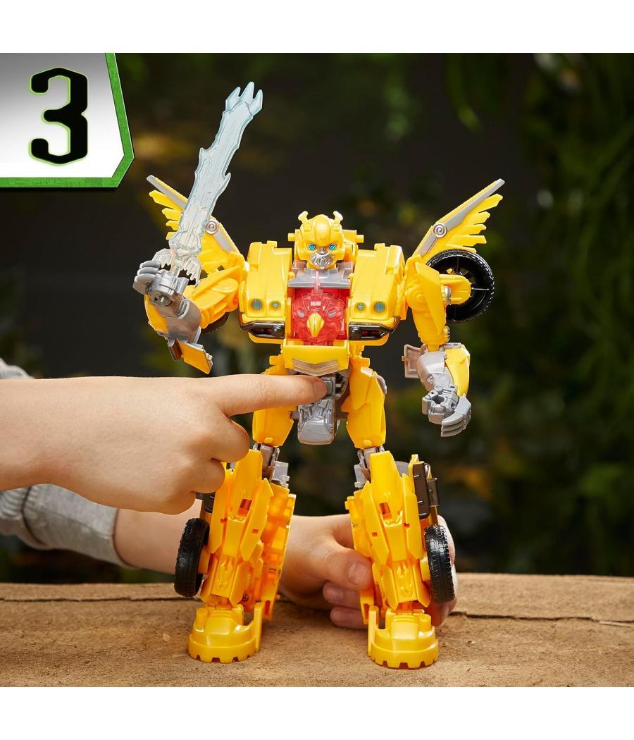 Figura hasbro transformers: el despertar de las bestias - bumblebee modo bestia