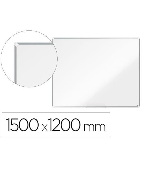 Pizarra blanca nobo premium plus acero lacado magnética 1500x1200 mm