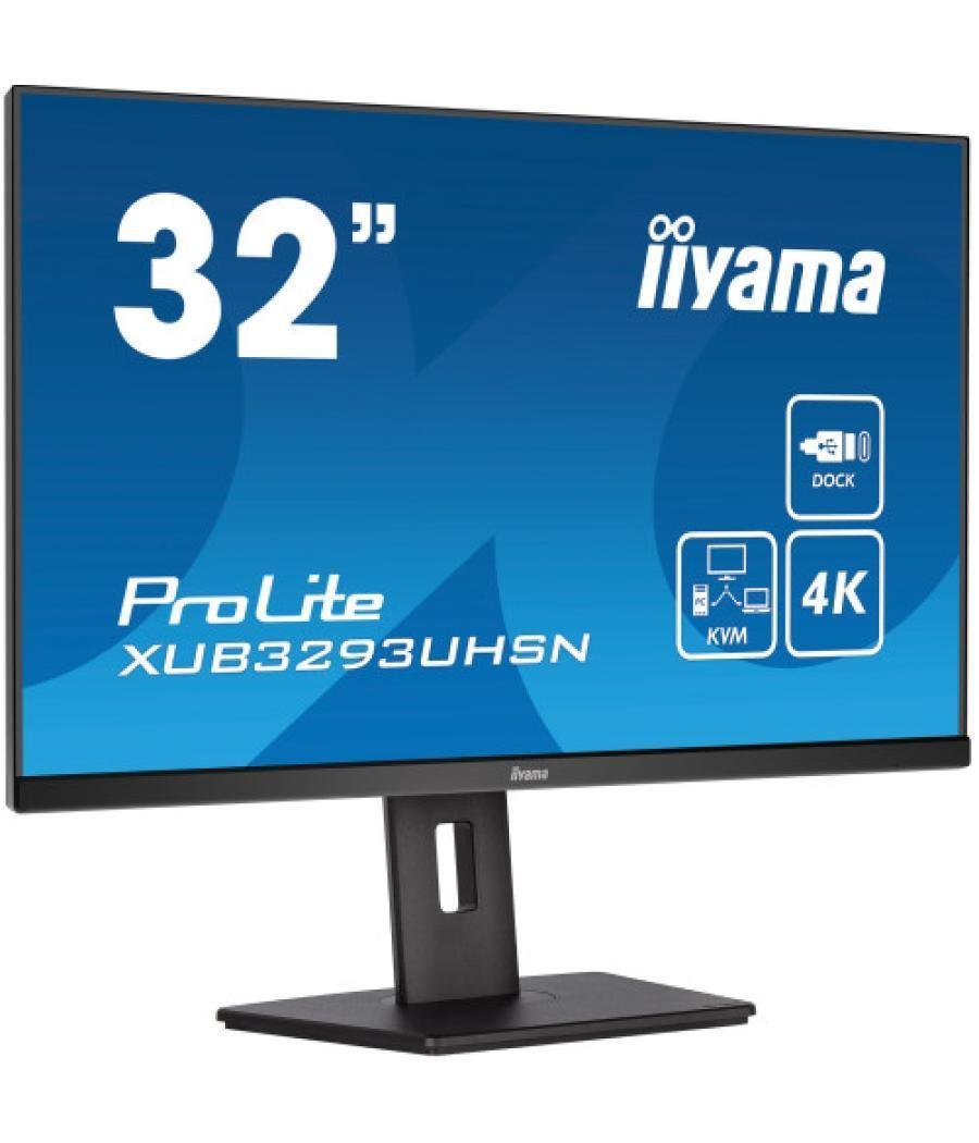 Iiyama prolite xub3293uhsn-b5 pantalla para pc 80 cm (31.5") 3840 x 2160 pixeles 4k ultra hd lcd negro