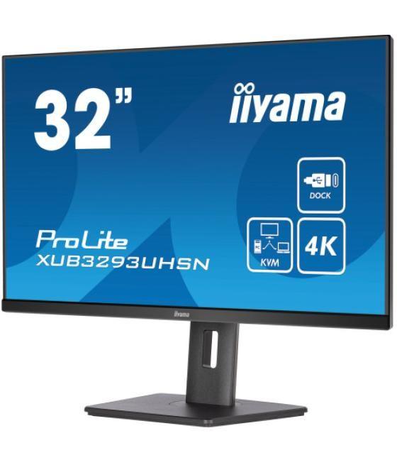 Iiyama prolite xub3293uhsn-b5 pantalla para pc 80 cm (31.5") 3840 x 2160 pixeles 4k ultra hd lcd negro